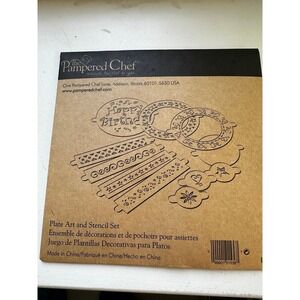 Pampered Chef Plate Art and Stencil Set, model #1536